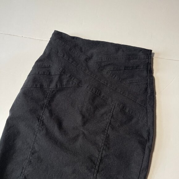 Dynamite Black Pencil Skirt Crisscross Detail Size 1 - Picture 2 of 9
